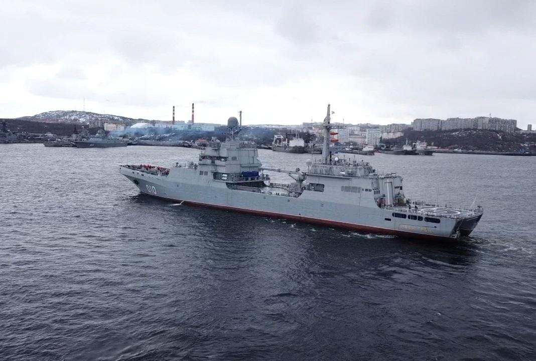 БДК «Иван Грен» Северного флота проведет противодиверсионные учения в Баренцевом море